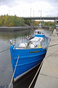 converted MFV Trawler houseboat live aboard bot for sale