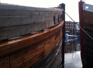 repairs to wooden hull planking trawler for sale